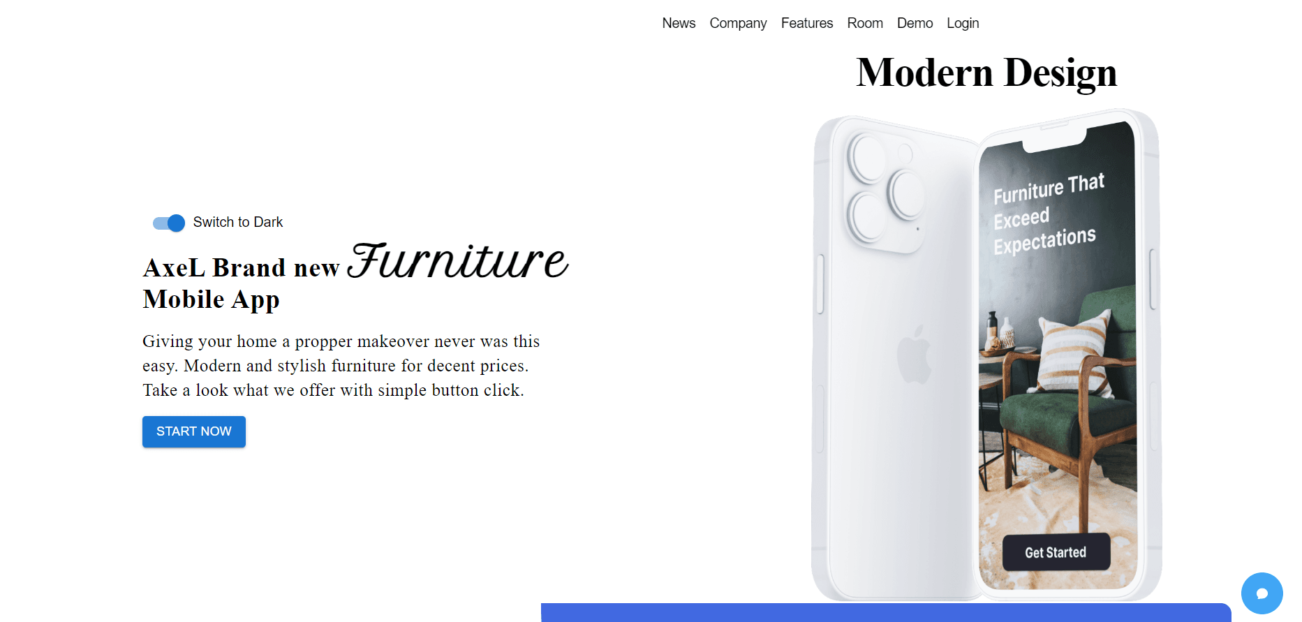 Furniture Landing Page